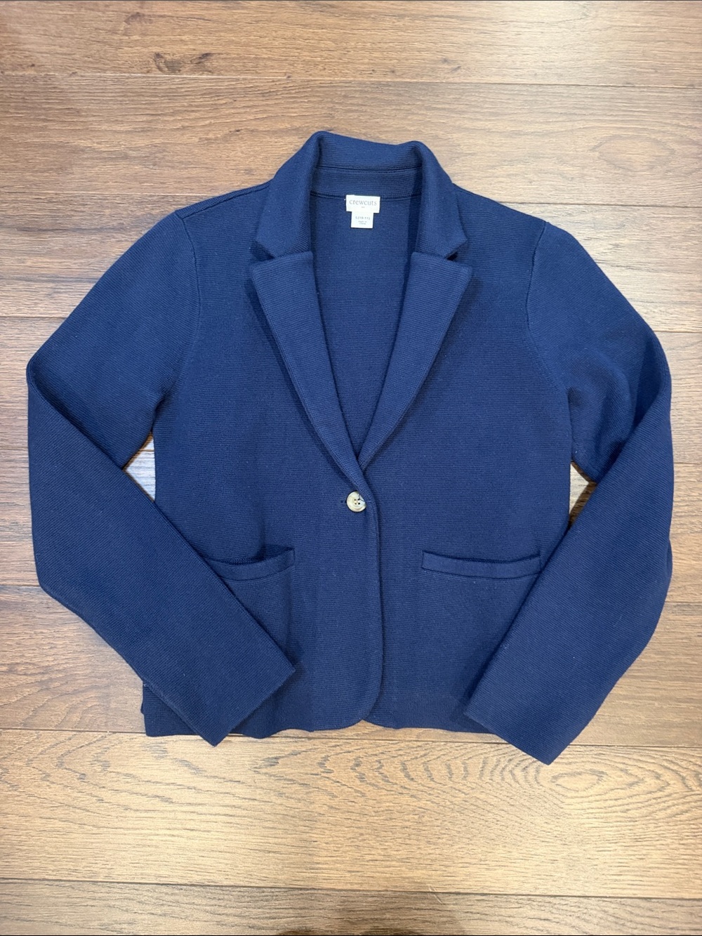 Crewcuts Girls Sweater Blazer in Navy Blue Size C13-059